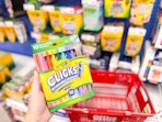 hand holding crayola clicks office depot