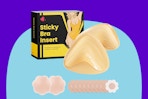 Sticky bra inserts and nipple covers