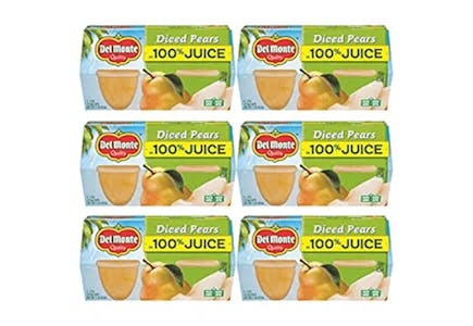 Del Monte Fruit Cup Snacks 6-Pack