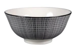 Royal Norfolk Black and White Dashed Bowl