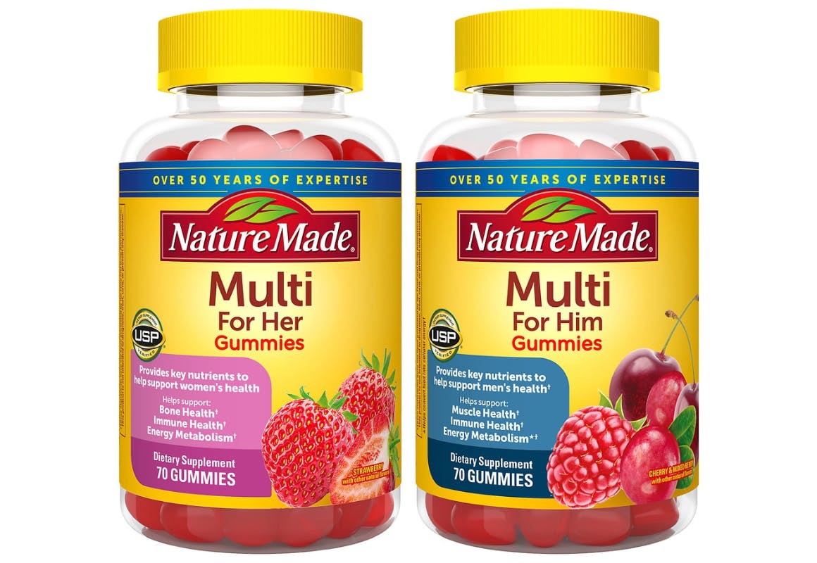 2 Nature Made Multivitamins