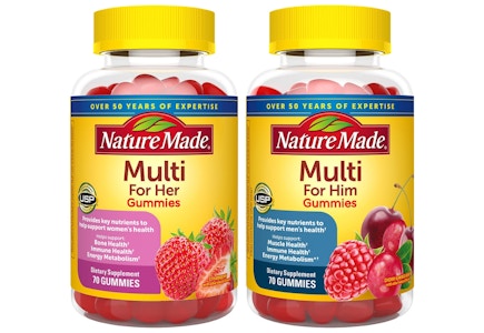 2 Nature Made Multivitamins