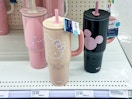 character tumblers sitting on a target shelf