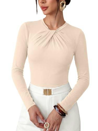 KIRUNDO Women's Twist Front Top