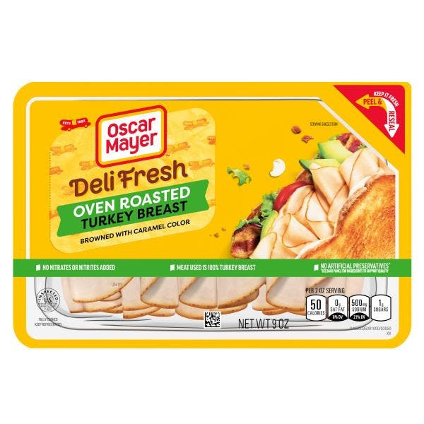 2 Oscar Mayer Deli Fresh Turkey Packs