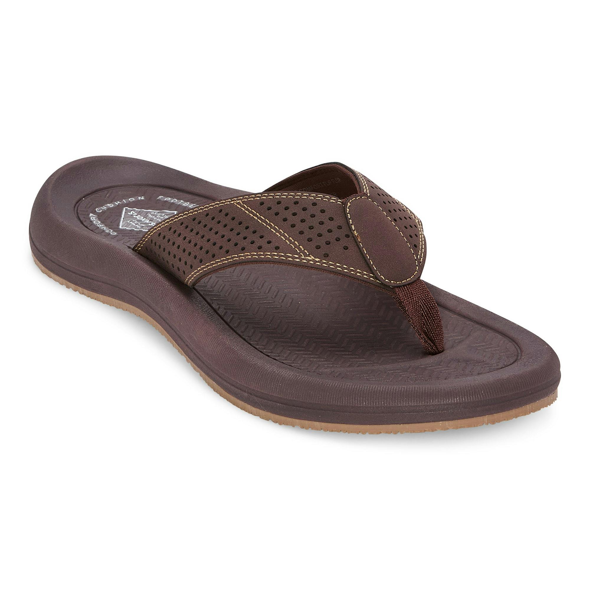 3 Men's Cushion Footbed Flip-Flops