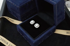 earrings in a case
