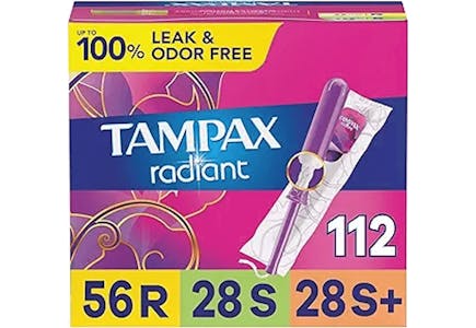 3 Tampax Tampons 4-Packs