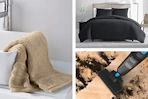 Bath towel, bedding set & vacuum