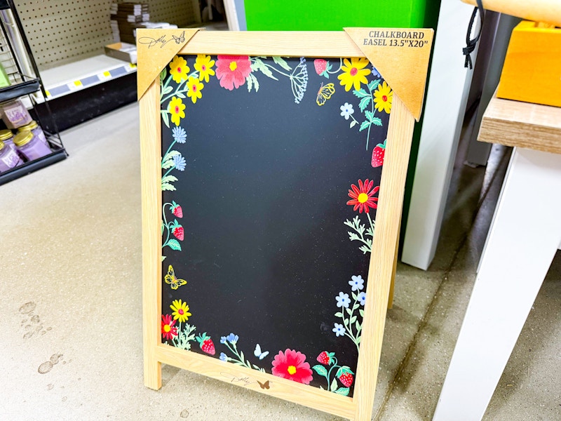 dolly parton floral easel chalkboard