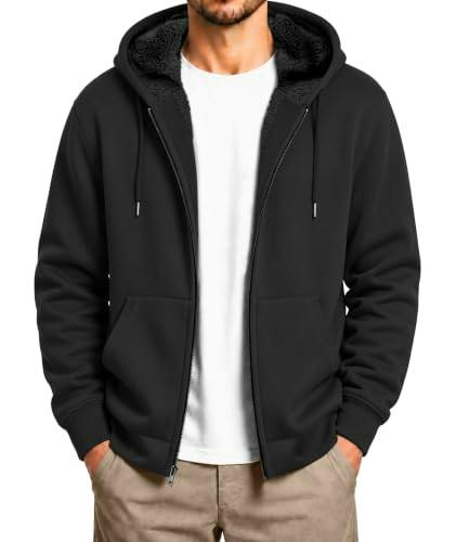 Men's Zip Up Fleece Hoodie