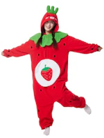 Strawberry Costume Adult Onesie