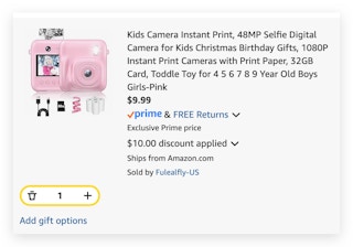 Kids Camera Instant Print