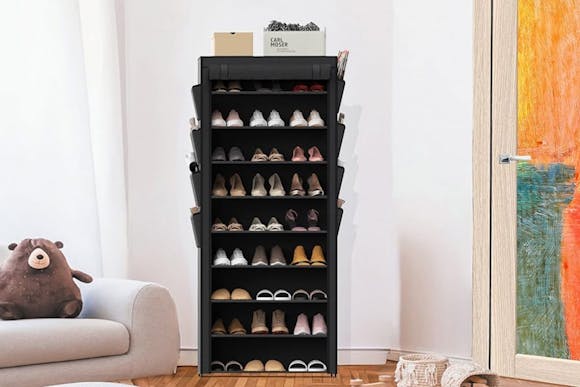 9-Tier Shoe Rack With Cover, Only $18.99 on Amazon (Reg. $40.99)