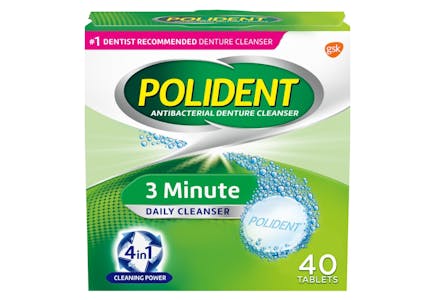 2 Polident Denture Cleansers