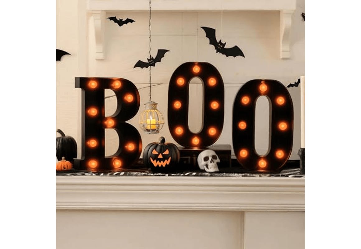 Halloween “Boo" LED Sign