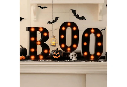Halloween “Boo" LED Sign