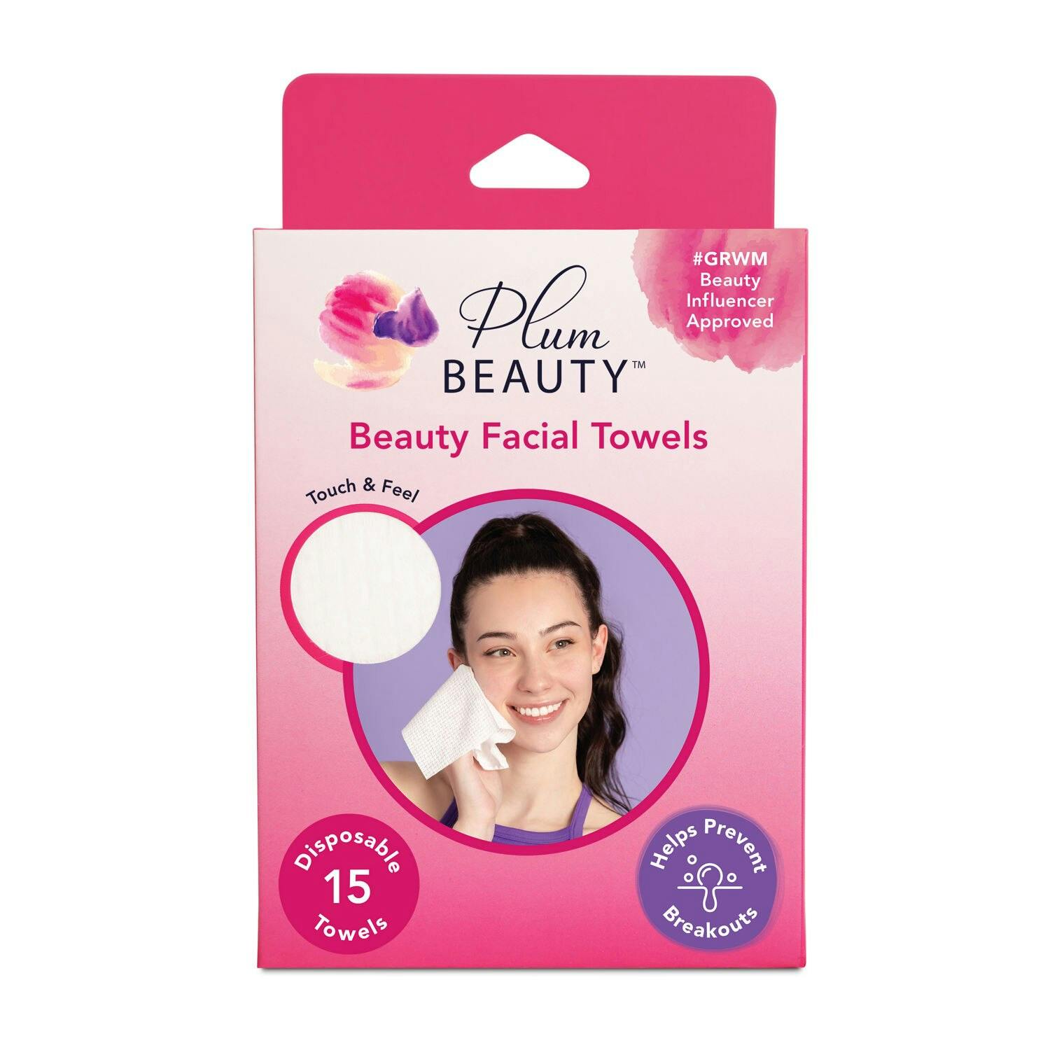 2 Plum Beauty Facial Towel Packs