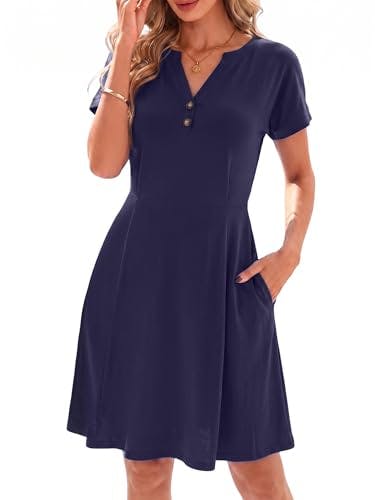Women's Short Sleeve Beach Dress