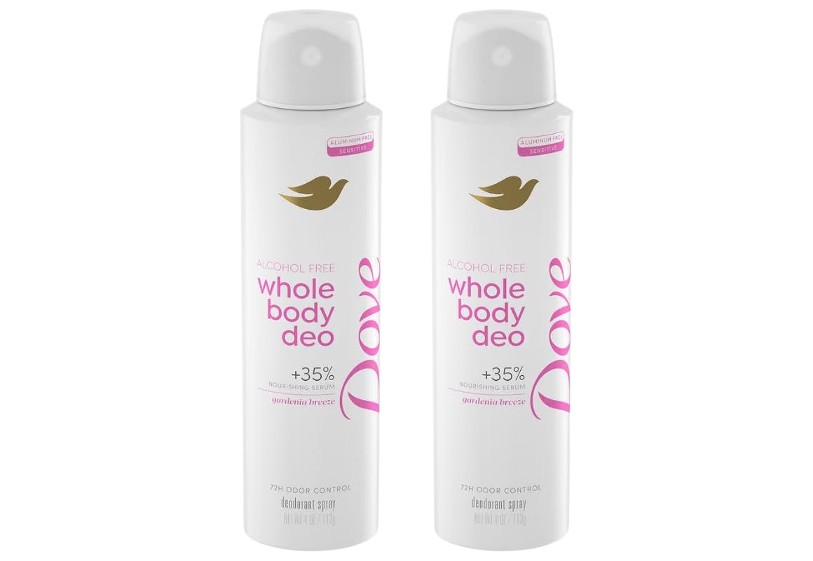 2 Dove Whole Body Deodorants