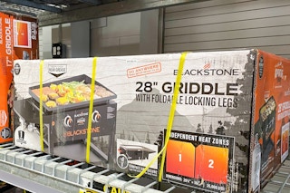  Blackstone griddle box on shelf