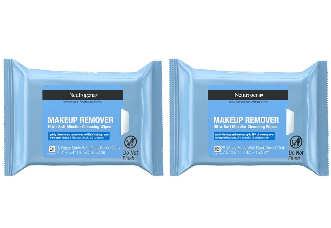 2 Neutrogena Wipe Packs