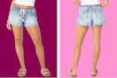 walmart womens denim shorts collage
