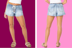 walmart womens denim shorts collage