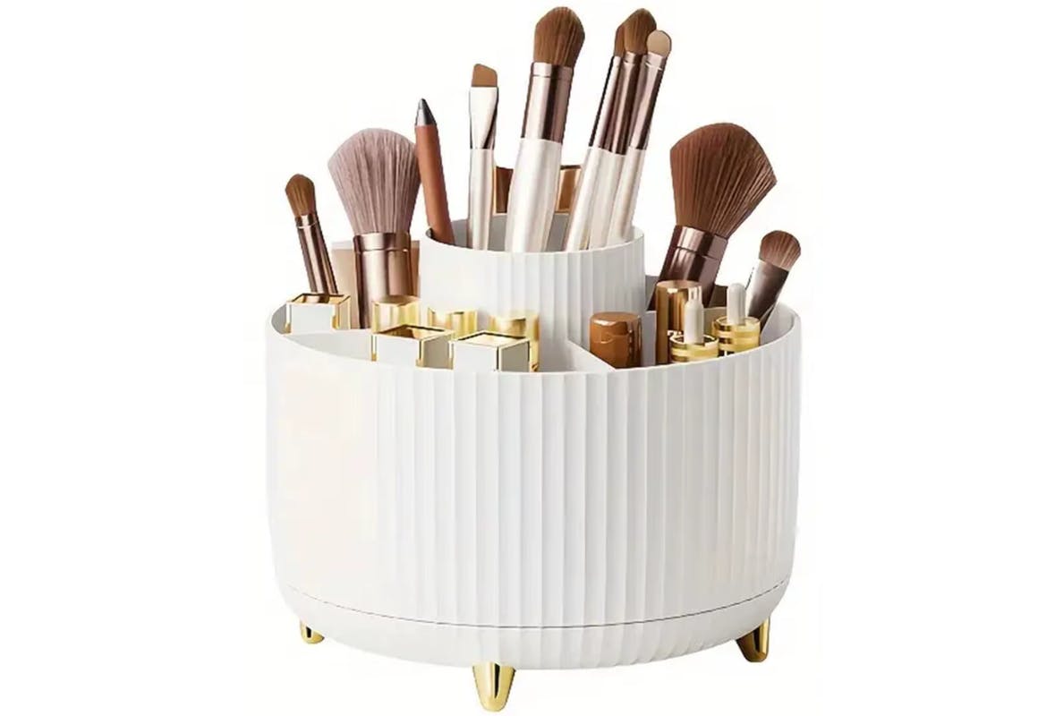 Rotating Makeup Brush Organizer