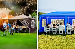 Beat the Heat for Less: Outdoor Tents From $41.98 at The Home Depot card image