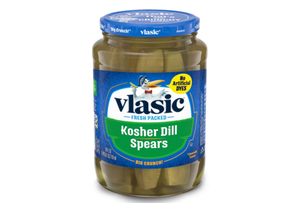 2 Vlasic Pickle Jars
