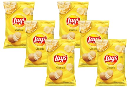 6 Lay's Chips Bags