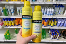 Neutrogena Beach Defense Sunscreen Spray, as Low as $7.20 on Amazon card image