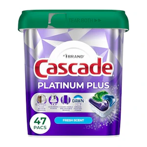 Cascade Platinum Plus Dishwasher Pods