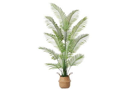 Dr. Plazen Artificial Palm Plant with Basket