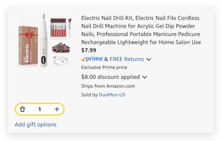 Electric Nail File Cordless