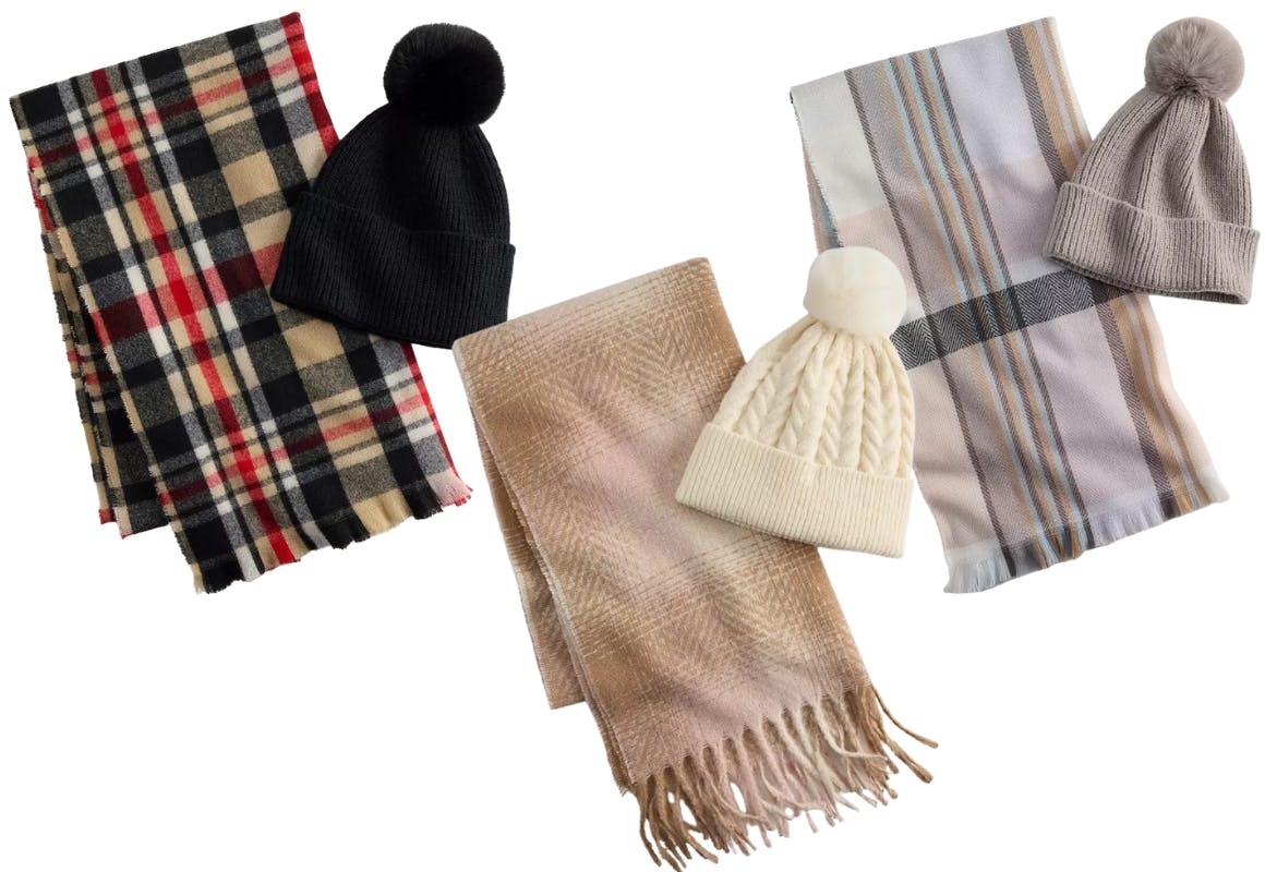 Nine West Women's Hat and Scarf