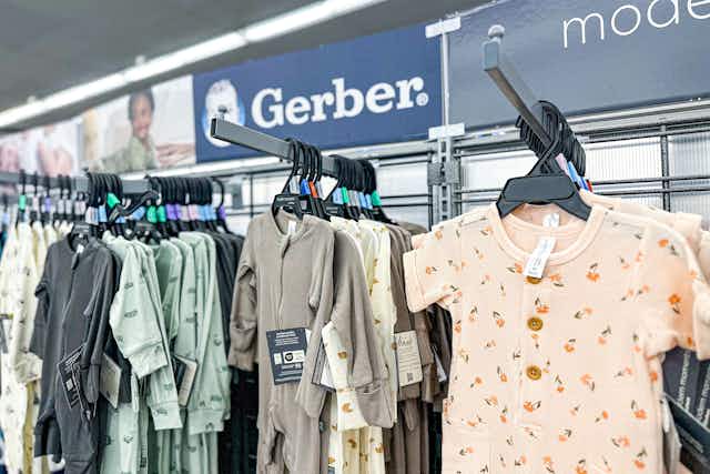 Get a 4-Pack of Gerber Footed Baby Pajamas for Only $15 at Walmart card image
