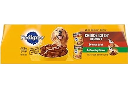 3 Pedigree Dog Food 12-Pack