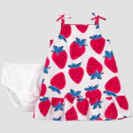 Baby Strawberry Dress Set