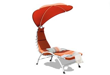 Chaise Lounger Chair with Canopy