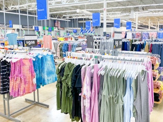 the women's apparel section at Walmart