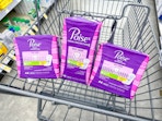 poise liners in walgreens cart