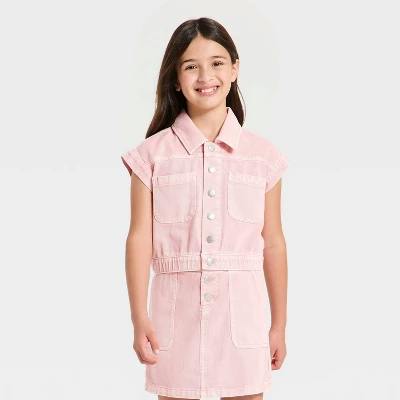 Kids' Sleeveless Denim Top