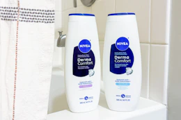 nivea derma comfort on a tub 