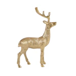 Brass Standing Deer Floor Decor