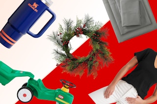 Stanley, Little Tikes tractor, women's tees, christmas wreath and sheets