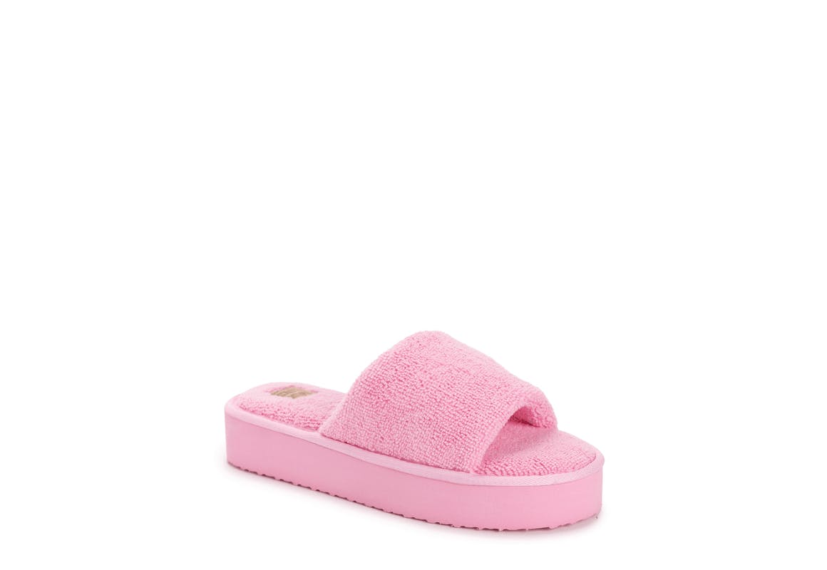 Muk Luks Women's Terry Platform Slide Sandals
