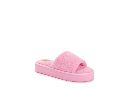 Muk Luks Women's Terry Platform Slide Sandals