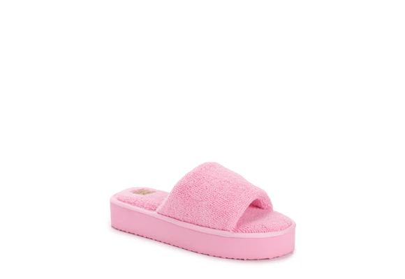 Muk Luks Women's Terry Platform Slide Sandals